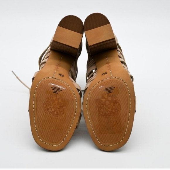 Vince Camuto Tan Suede Sandals Size 10 NWOT - Picture 5 of 6